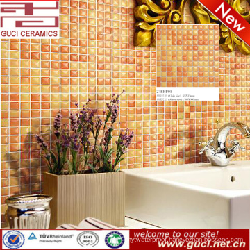 china factory Orange kitchen wall ceramic mosaic tiles